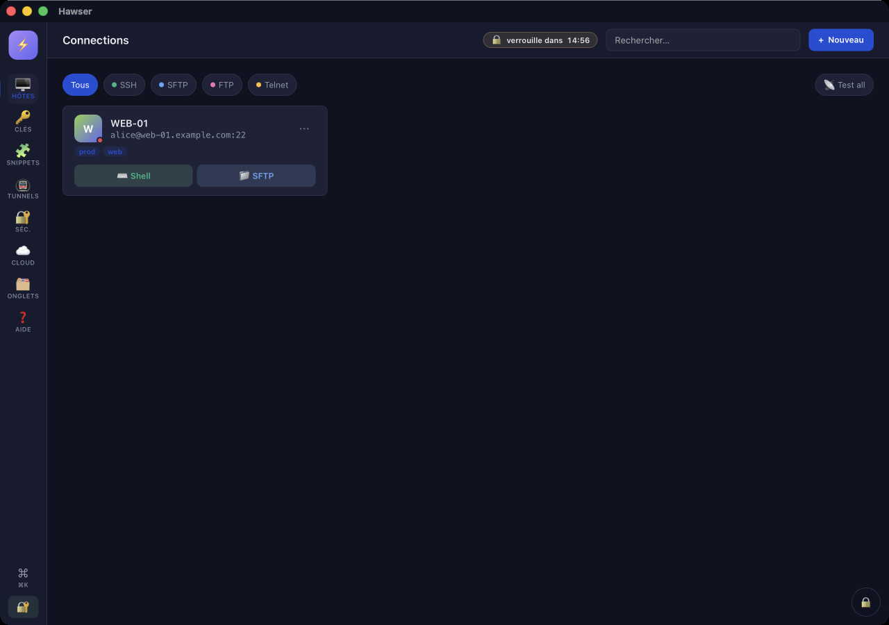 ILYGO Hawser connections hub